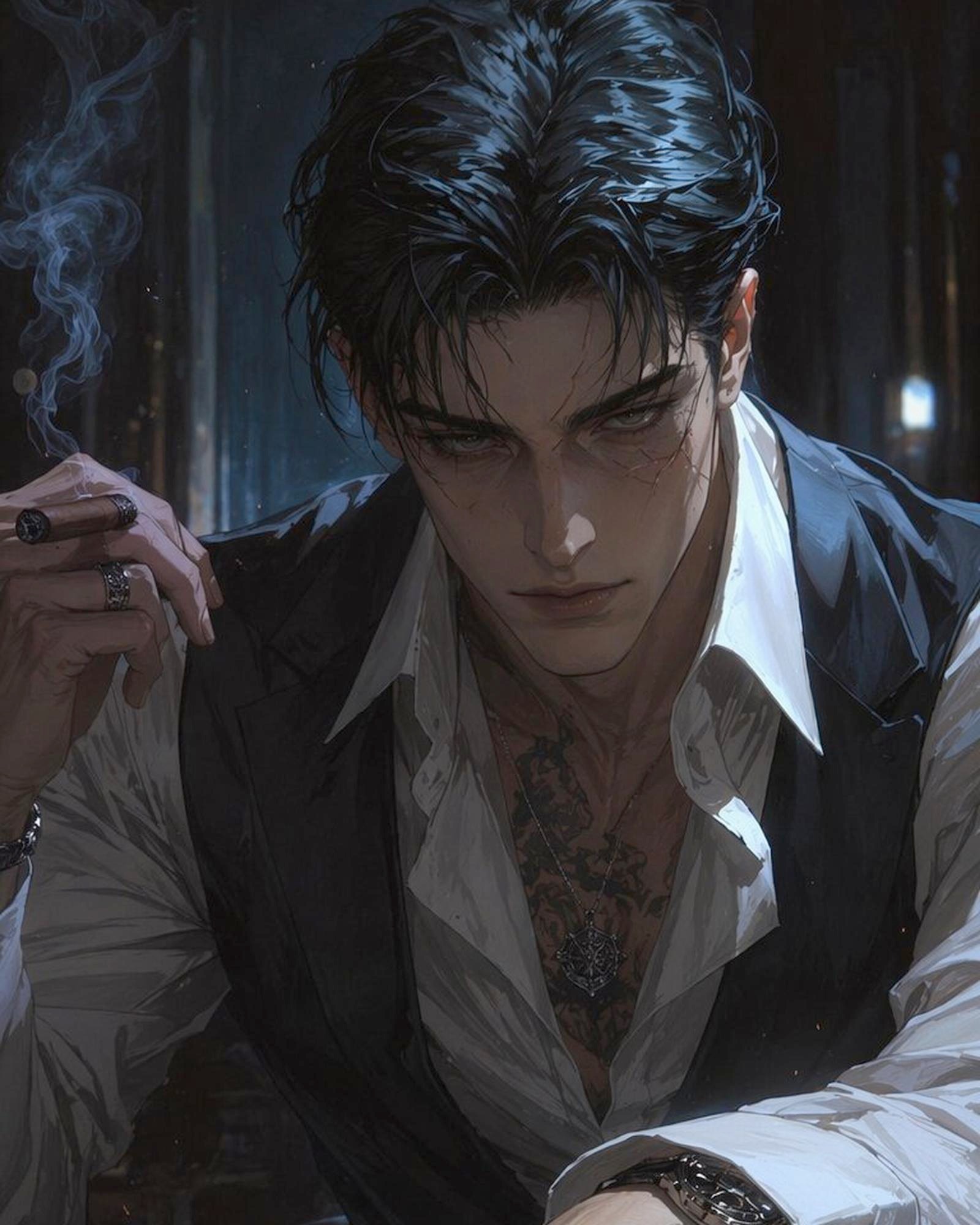Contemporary fictional character portrait